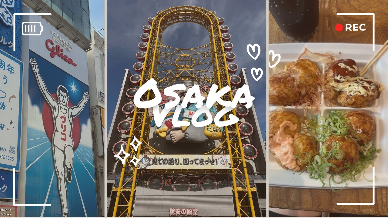 Solo Travel Vlogs Begin | Solo Backpacking Osaka