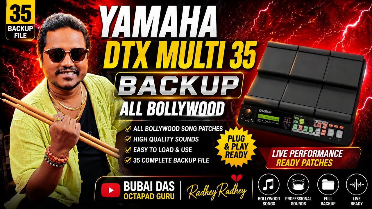 Yamaha Dtx 35 Patch All Bollywood Patches With 350 VST INDIAN TONE || Backup Details 9831399256