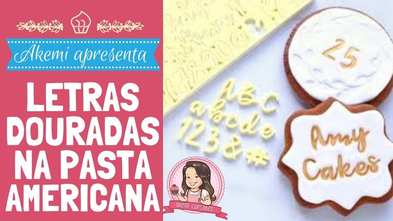 Letras douradas na pasta americana | Lu Akemi