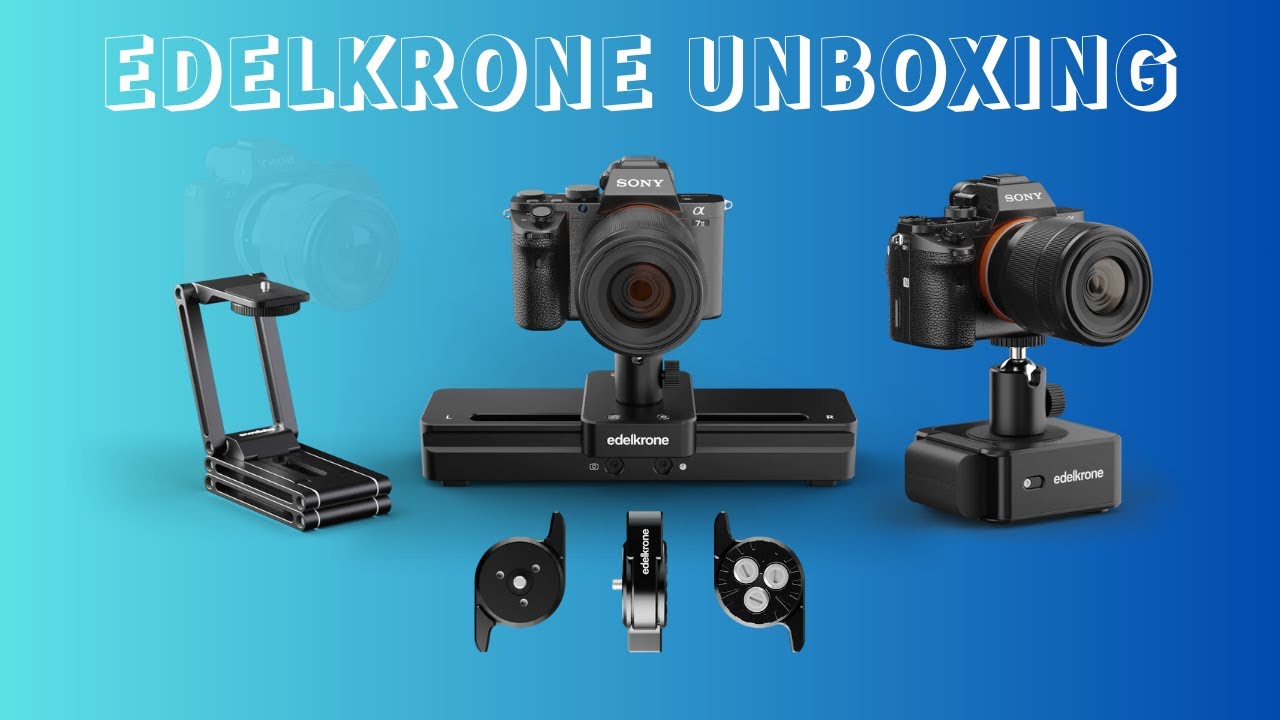 Edelkrone Unboxing - HeadONE V2 - FlexTILT Original - SliderONE V3 - Quick Release & Tilt Module