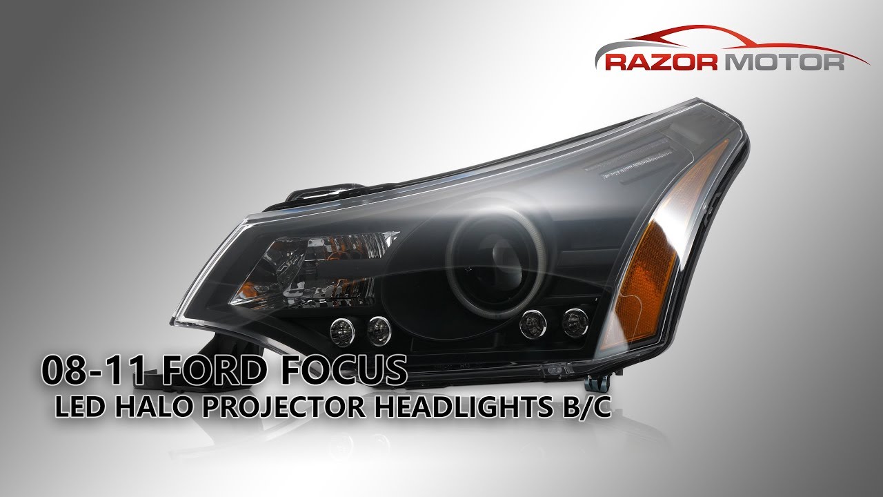 2008-2011 Ford Focus LED Halo Projector Headlights