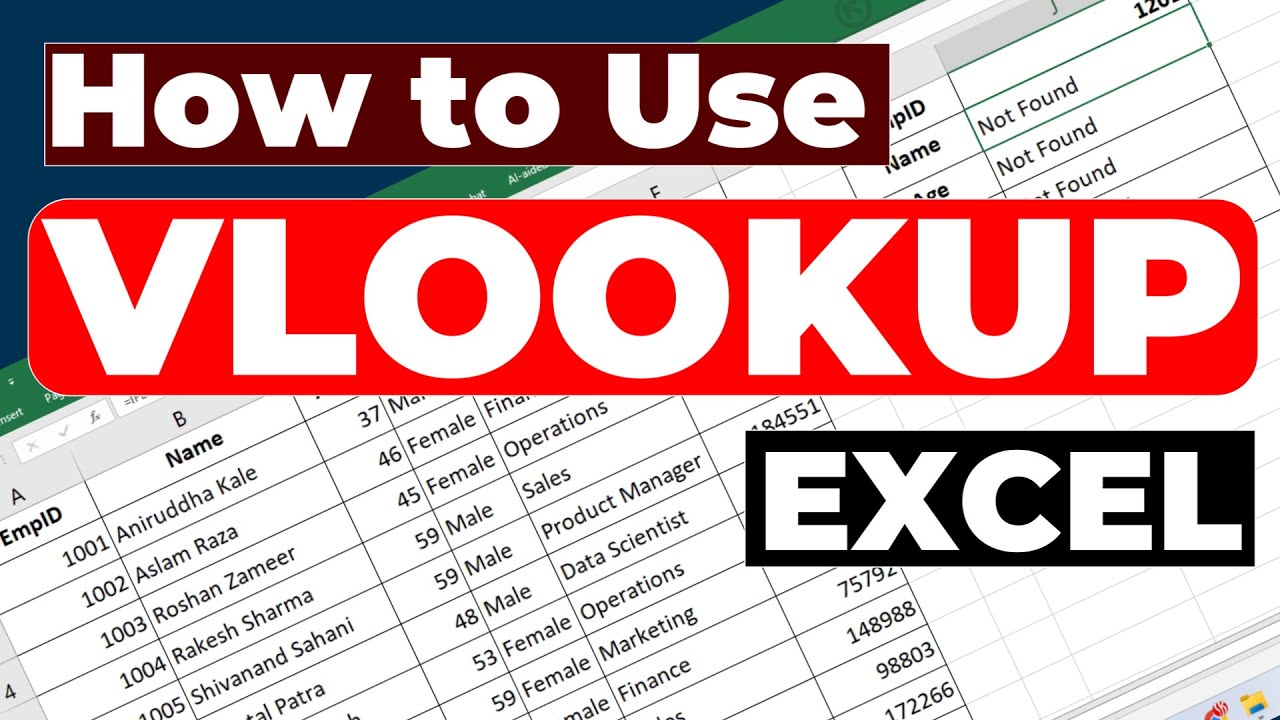 How to Use VLOOKUP FORMULA in Excel | VLOOKUP INTERVIEW QUESTION IN EXCEL |