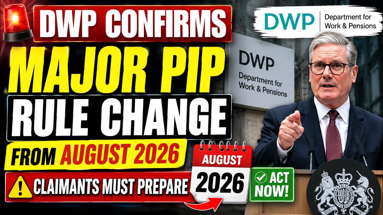🚨 DWP Confirms Major PIP Benefit Rule Change From AUGUST 2026 &ndash; Claimants Must Prepare