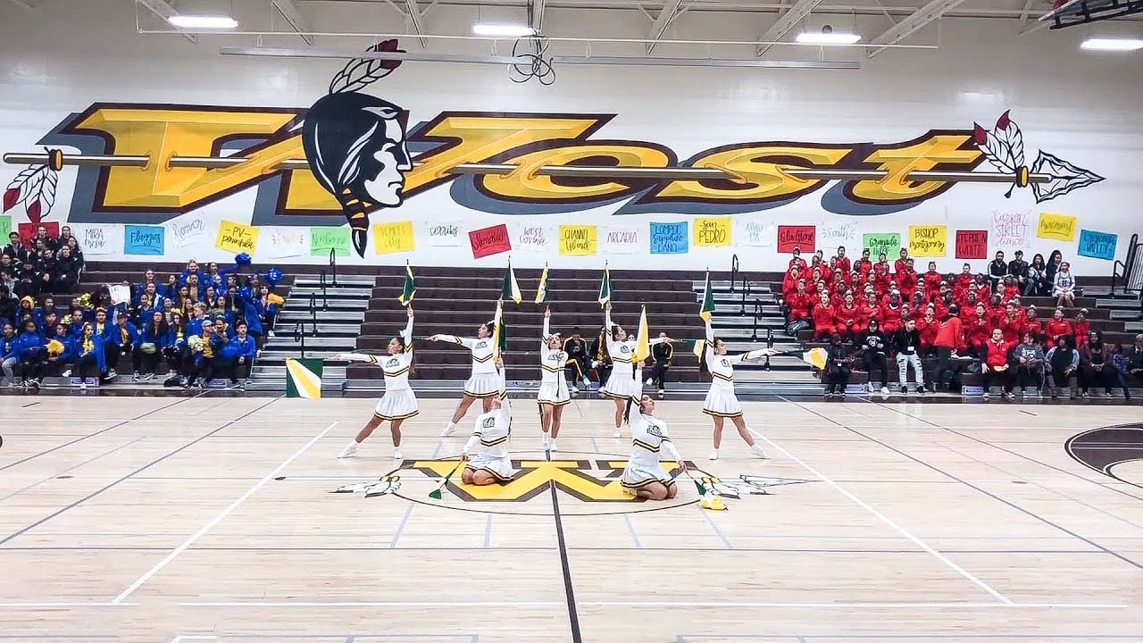 Narbonne HS Small Flags (2 Flag) @ 2019 Spirit Day Championship