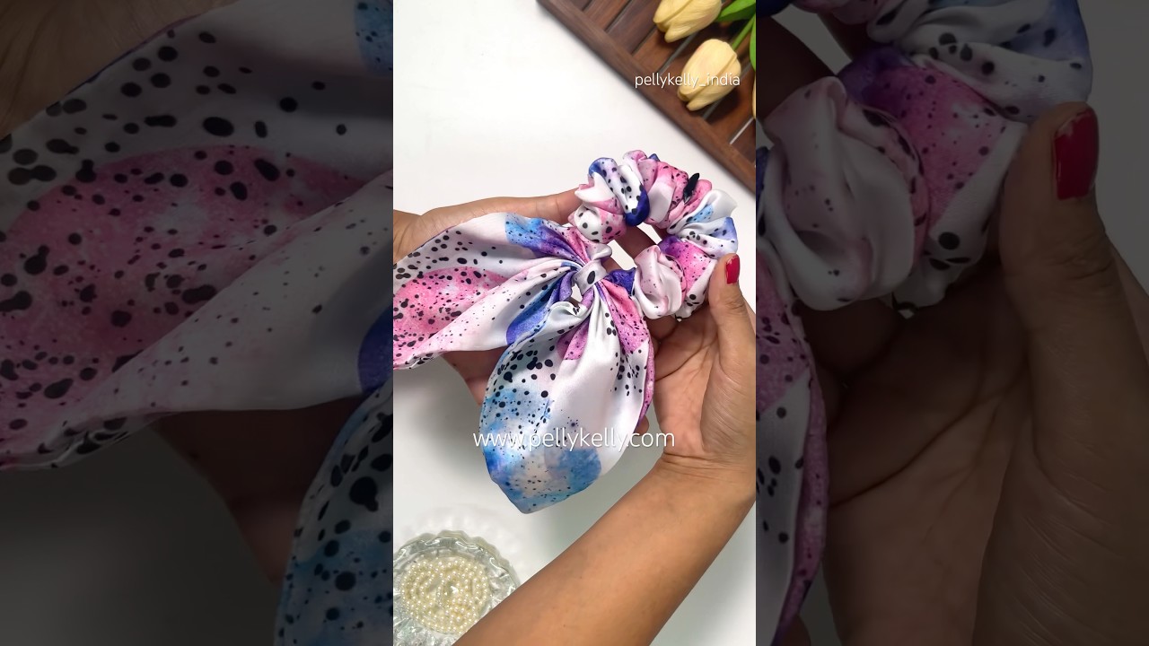 Scarfs scrunchie for hair selling hair accessories on amazon #ytstudio #fashion #handmade #diy