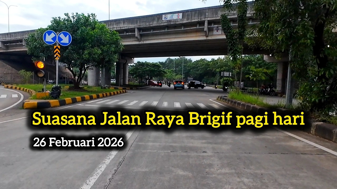 Suasana Jalan Raya Brigif Kec.Jagakarsa pagi hari 26 Februari 2026 - suasana jalan - BABEH INAL
