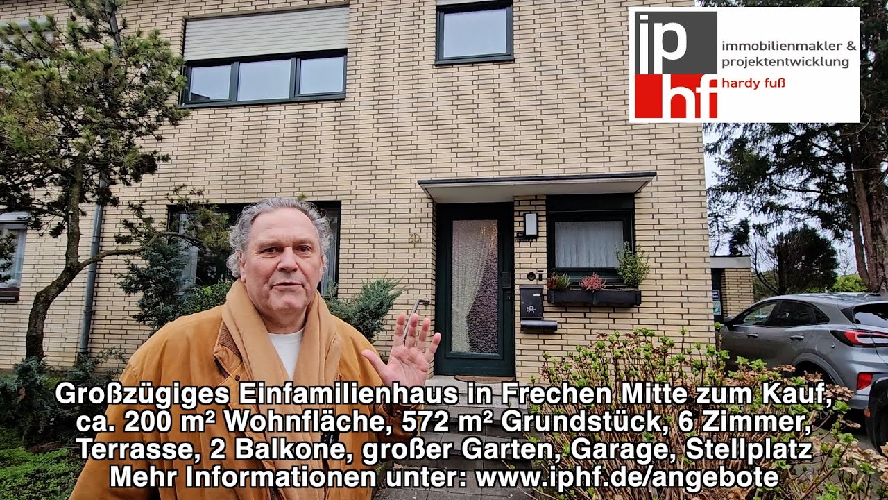 Großzügiges Einfamilienhaus in Frechen Mitte zum Kauf, ca. 200 m² Wohnfläche, 572 m² Grundstück