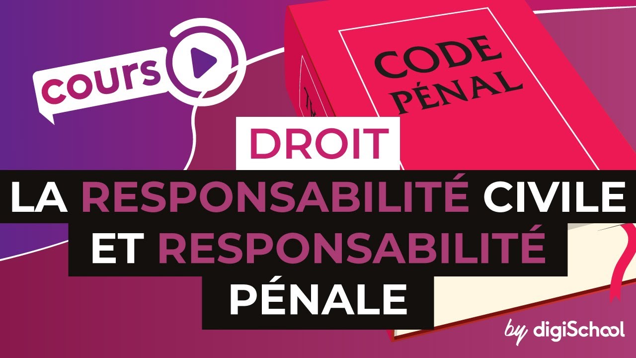 La responsabilité civile et responsabilité pénale : définition - Droit - digiSchool