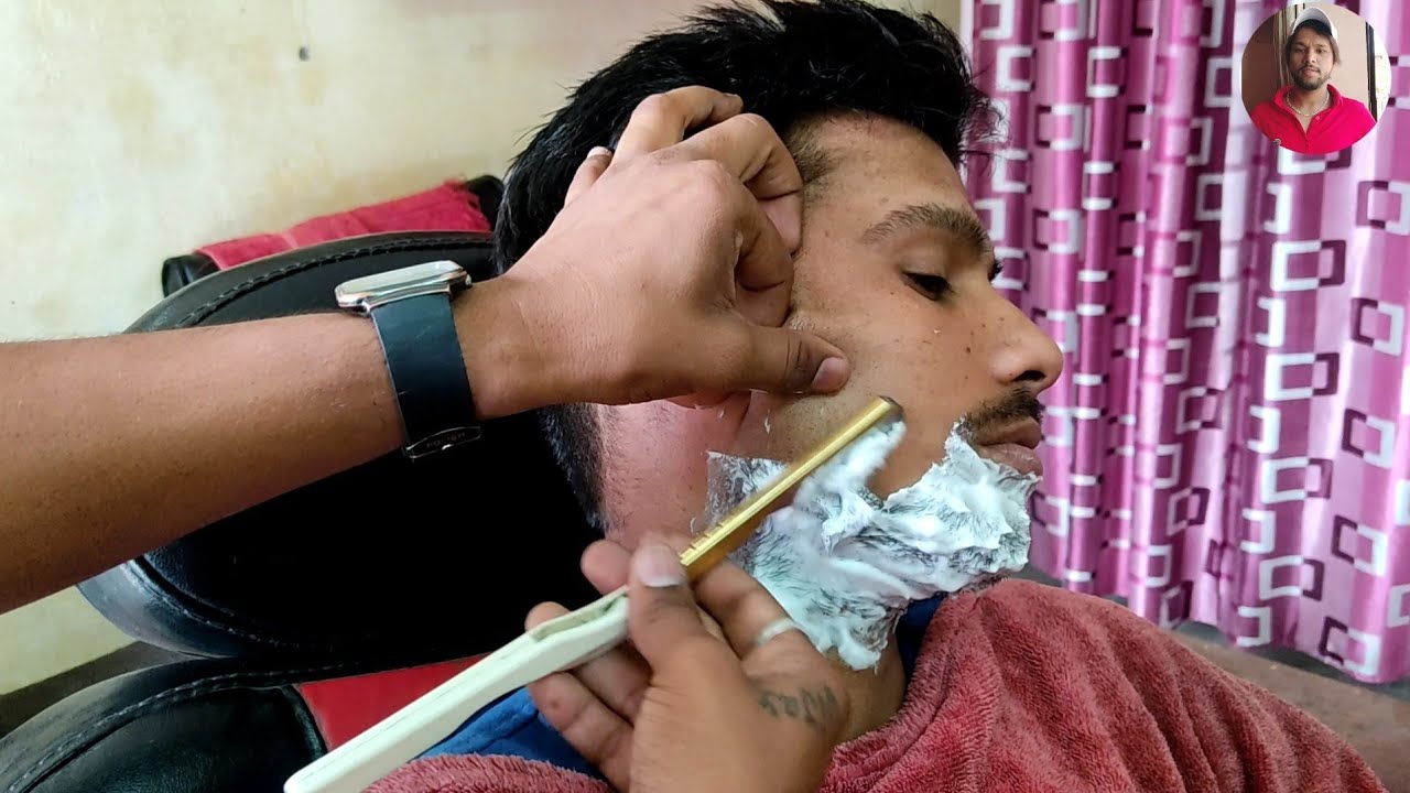 Indian Barber Shave / Sahil Barber