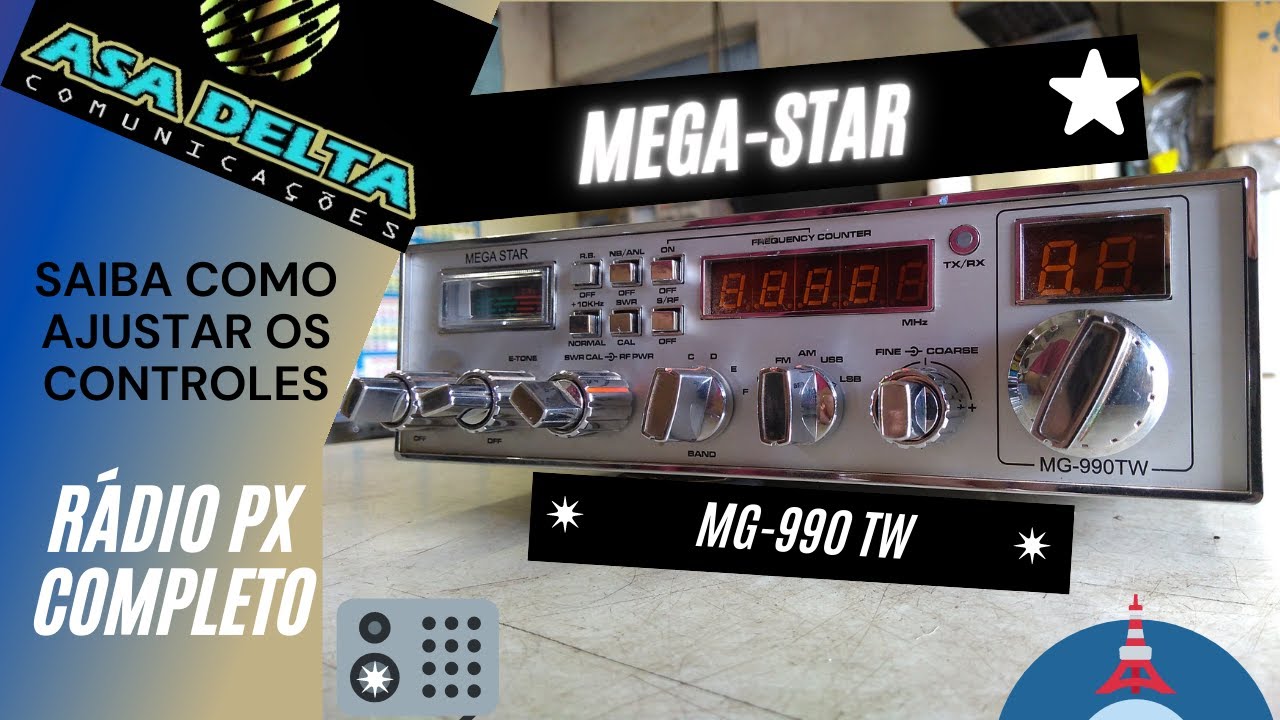 Dica r&aacute;pida#36 - Descri&ccedil;&atilde;o controles Mega-Star MG-990 TW