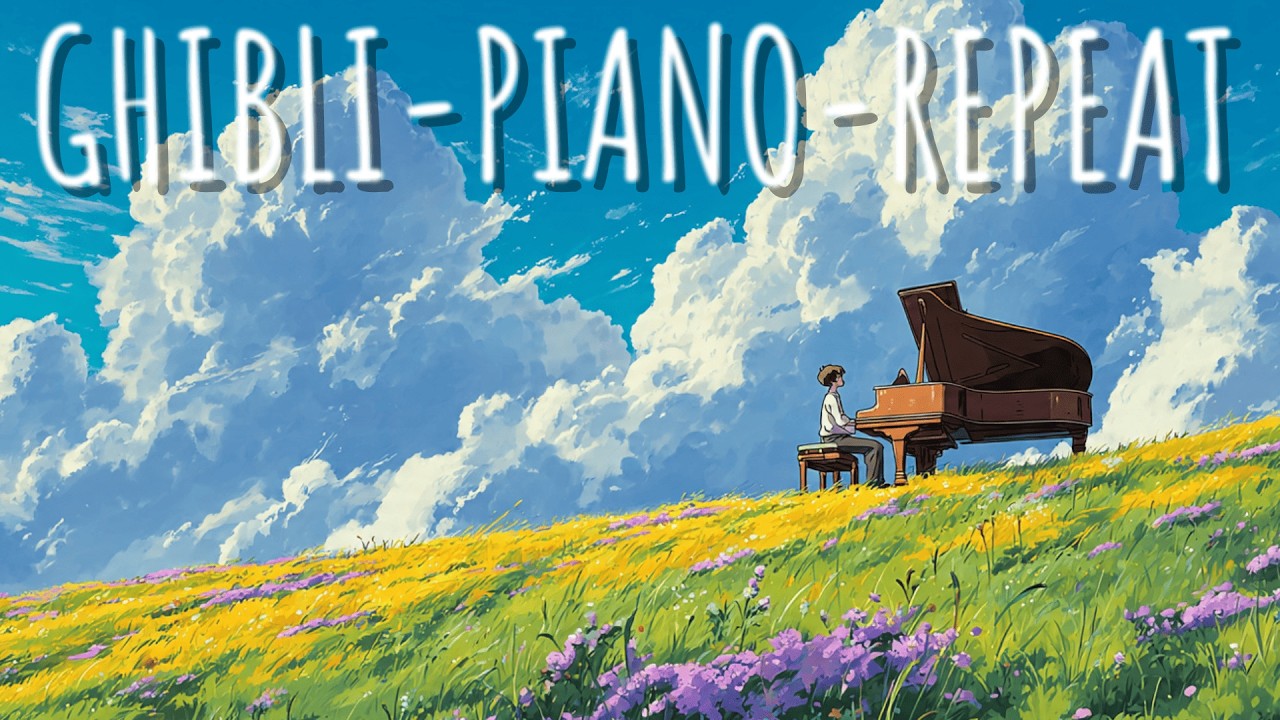 A Quiet Night Hall | 200 relaxing music piano playlist | sleep music/calm music/ghibli music