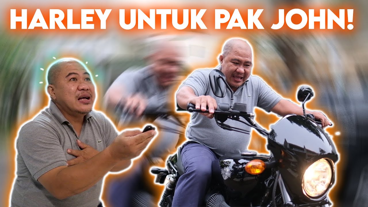 HADIAH ULANG TAHUN PAK JOHN DIKASIH MOTOR IMPIAN HARLEY DAVIDSON