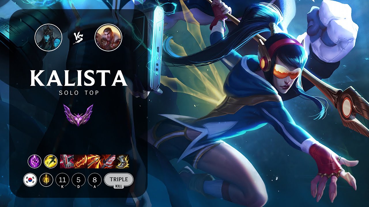Kalista Top vs Jayce - KR Master Patch 13.5