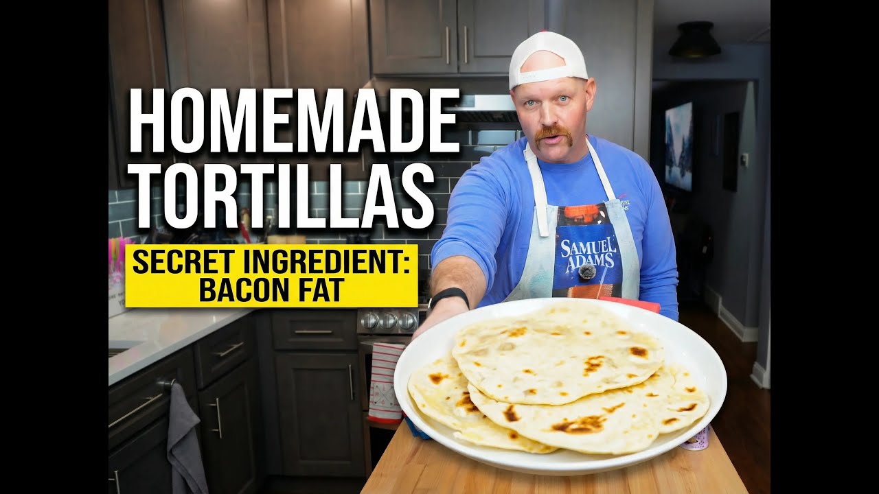 Homemade Flour Tortillas From Scratch Using Bacon Fat (Soft & Flavorful)