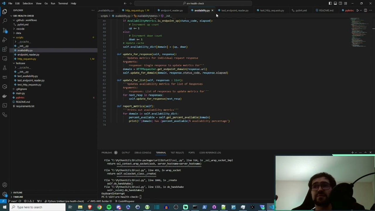 Let's code: Measuring site reliability with Python