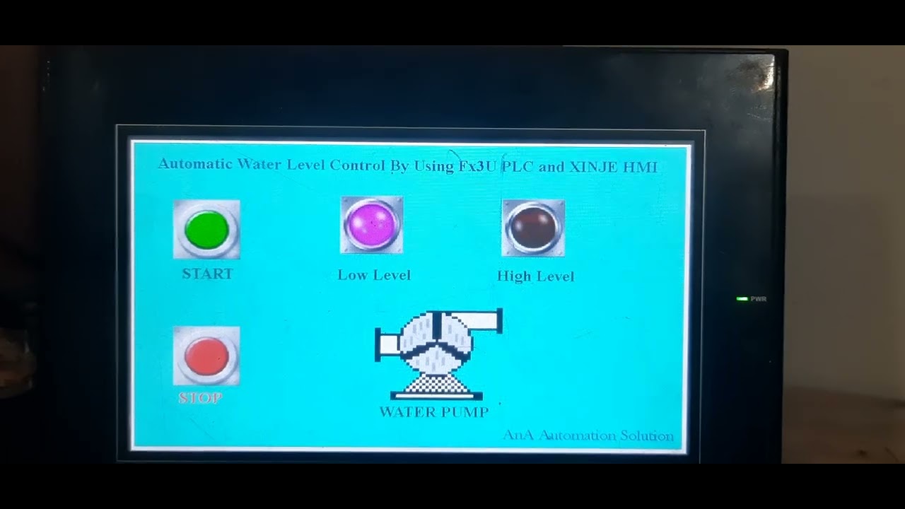 Automatic Water Level Control Using Fx3u PLC and XINJE HMI
