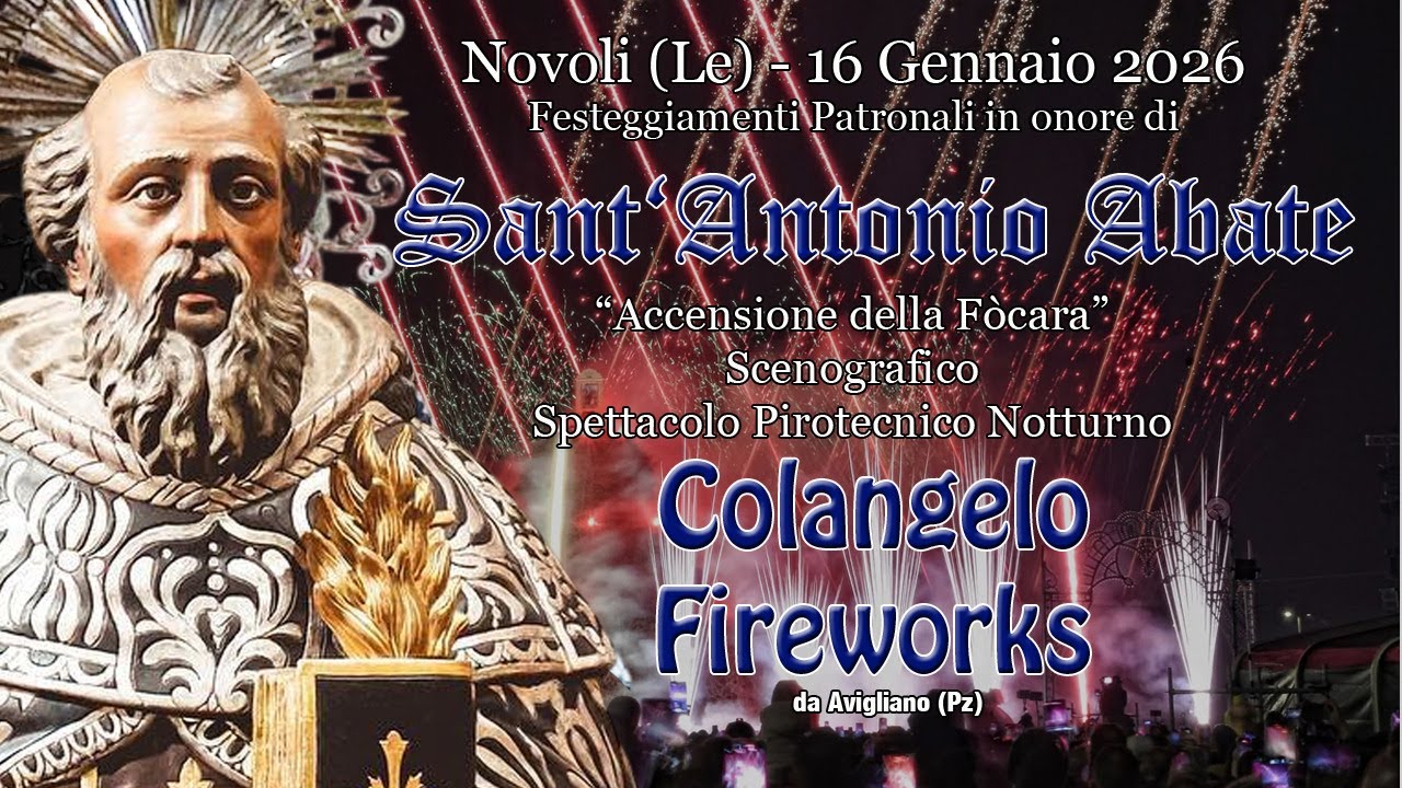 NOVOLI (Le) - Sant'ANTONIO ABATE 2026 - COLANGELO FIREWORKS (Night Show)