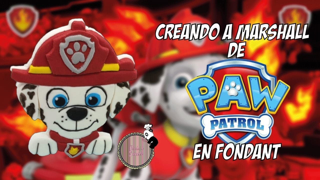 Creando a Marshall de Paw Patrol en fondant 🚒🔥 🐶