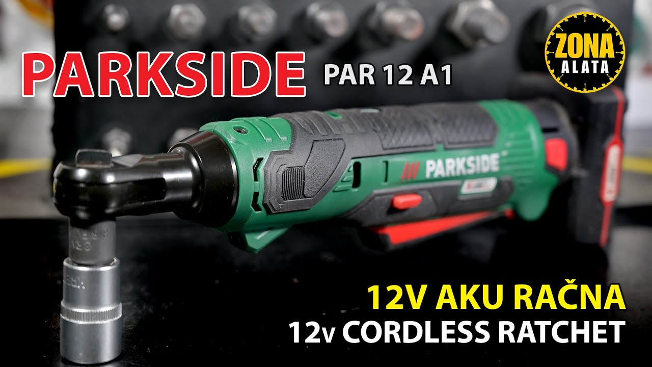 Parkside Aku Račna 12v PAR 12 A1 za nasadne ključeve iz Lidla - Recenzija - TEST 4k 2022