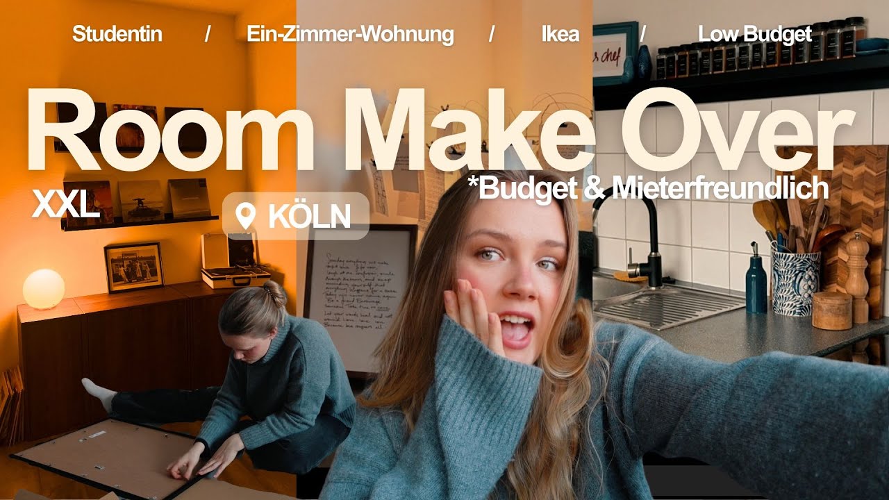 Umzug & Room Make Over meiner neuen Studentenwohnung 😍🔑 //  Desenio Haul, Ikea, Möbel aufbauen, &&&