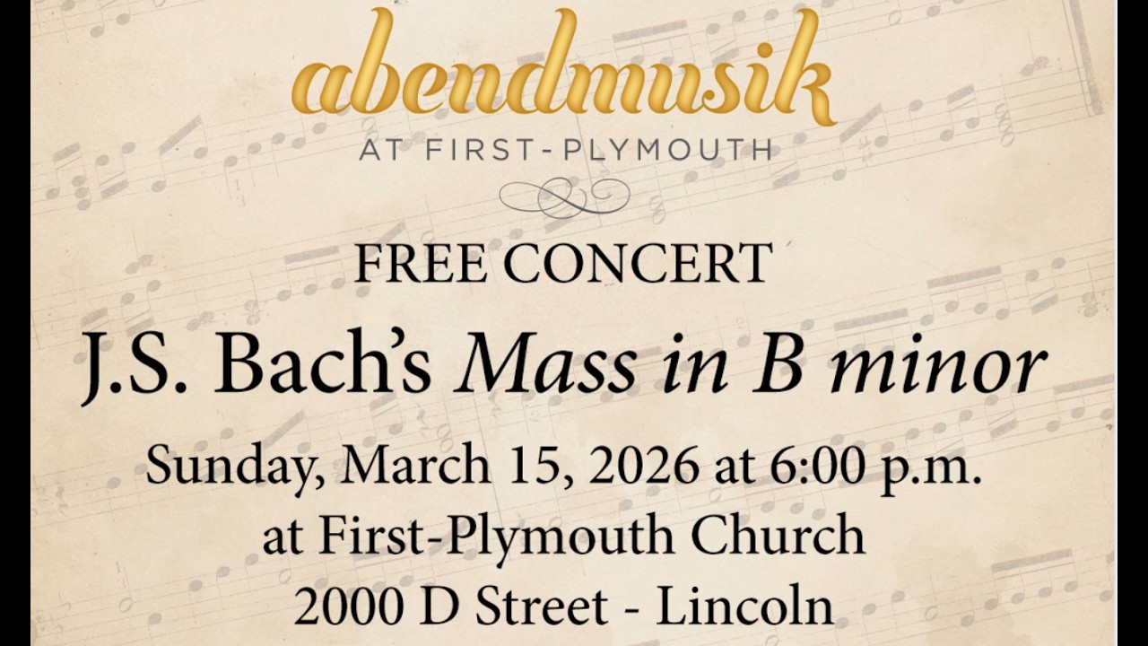 Abendmusik:  J.S. Bach’s Mass in B minor | March 15th, 2026 at 6pm