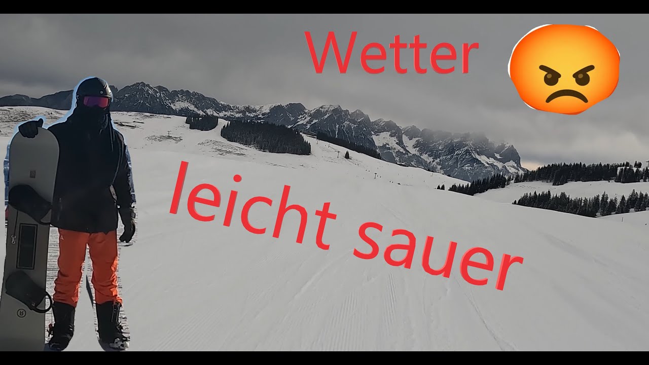 das Wetter ist ein bisschen sauer auf mich aber nicht zu viel