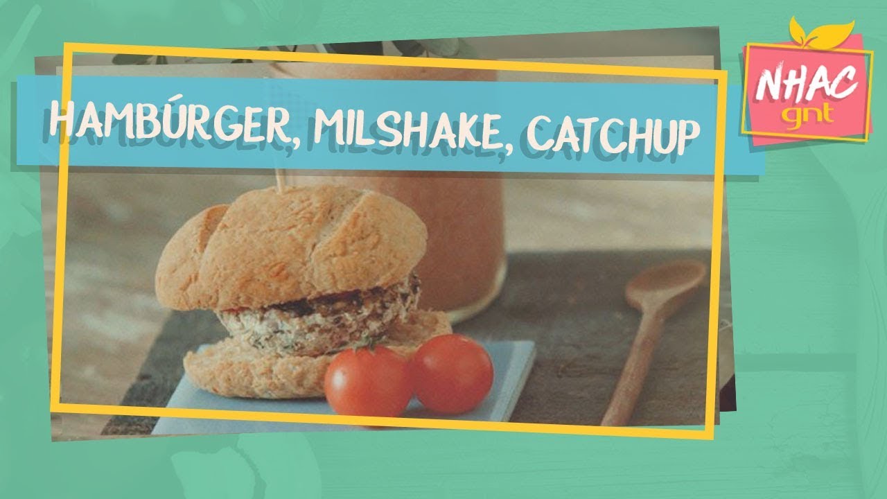 Mini hambúrguer de shitake, milkshake, catchup e batata assada | Alana Rox | Diário de Uma Vegana