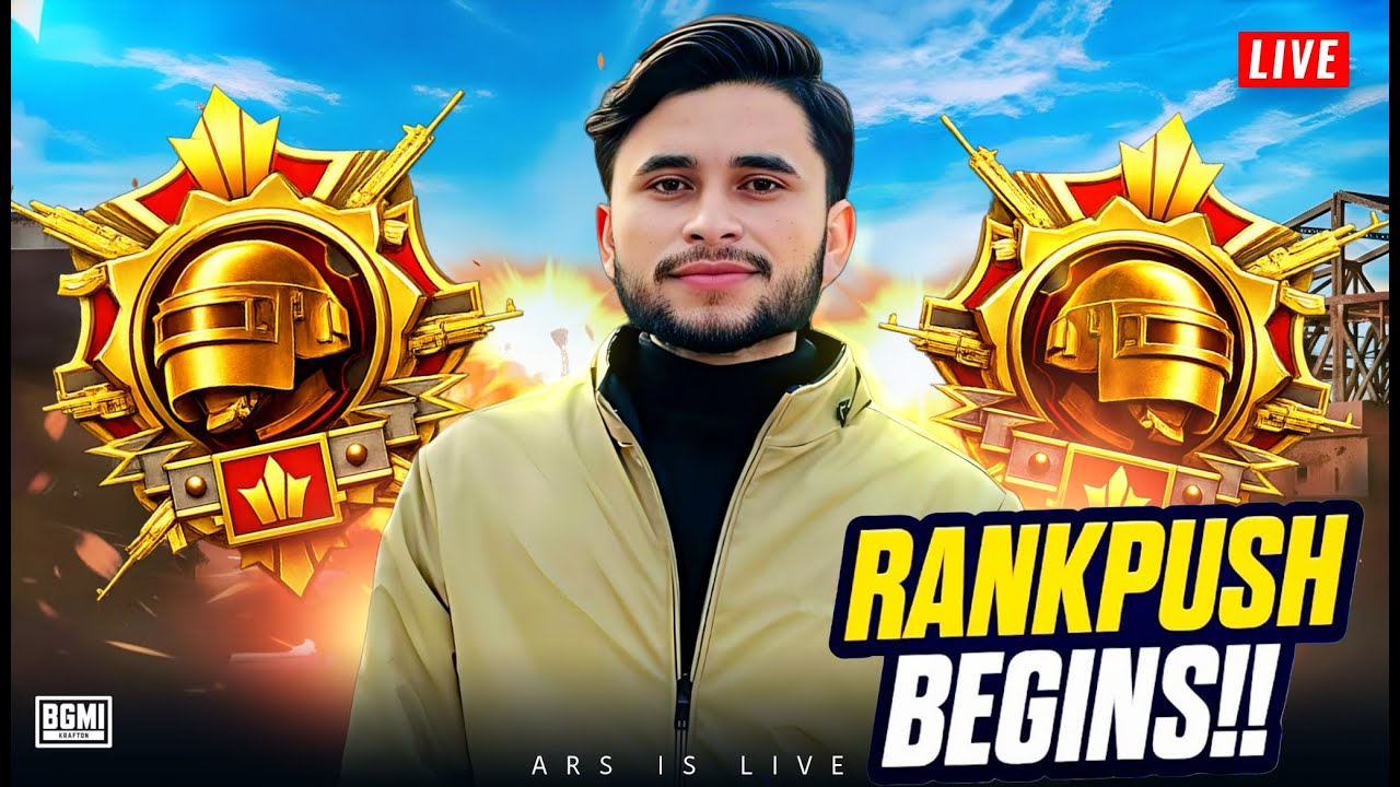 BGMI LIVE RANK PUSH ! TEAMCODE GAMEPLAY #godarsyt #bgmilivestream