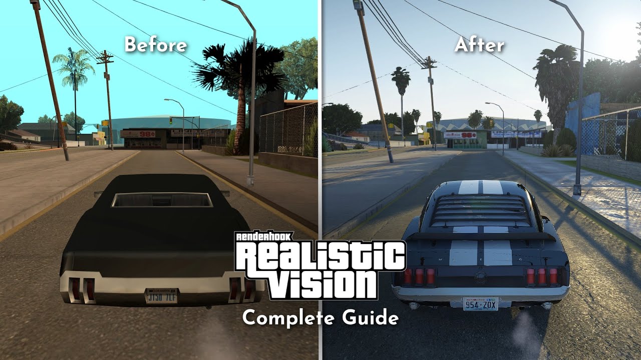 GTA San Andreas | How to Install RenderHook RealisticVision R3 | Complete Guide