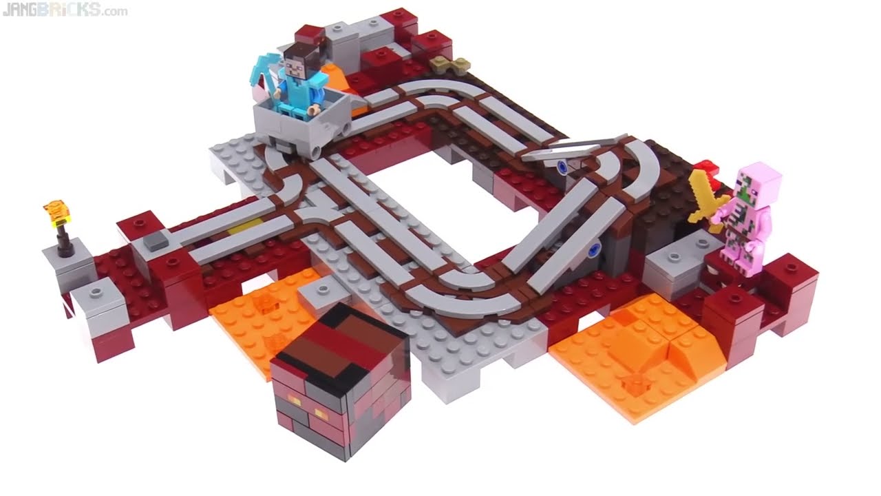🔄 LEGO Minecraft 2017 Nether Railway review! 21130 re upload