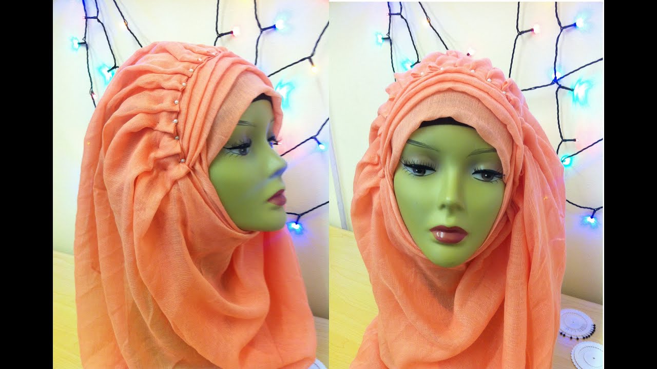 Wedding hijab style using one hijab only || By || Shum Stuff
