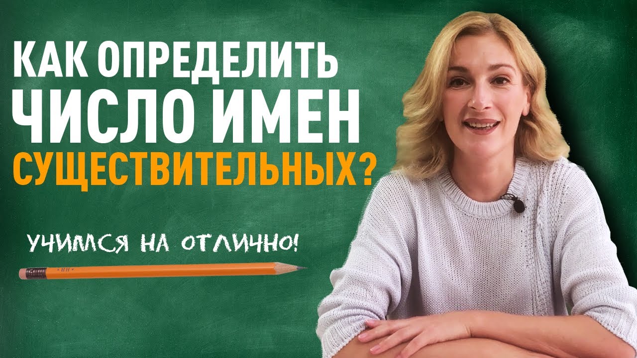 Как определить число имён существительных? Единственное и множественное число имен существительных