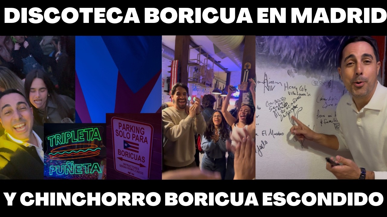 FUIMOS A LA DISCOTECA BORICUA EN MADRID Y CHINCHORRO BORICUA ESCONDIDO | VLOG 427 | Alejandro Gil