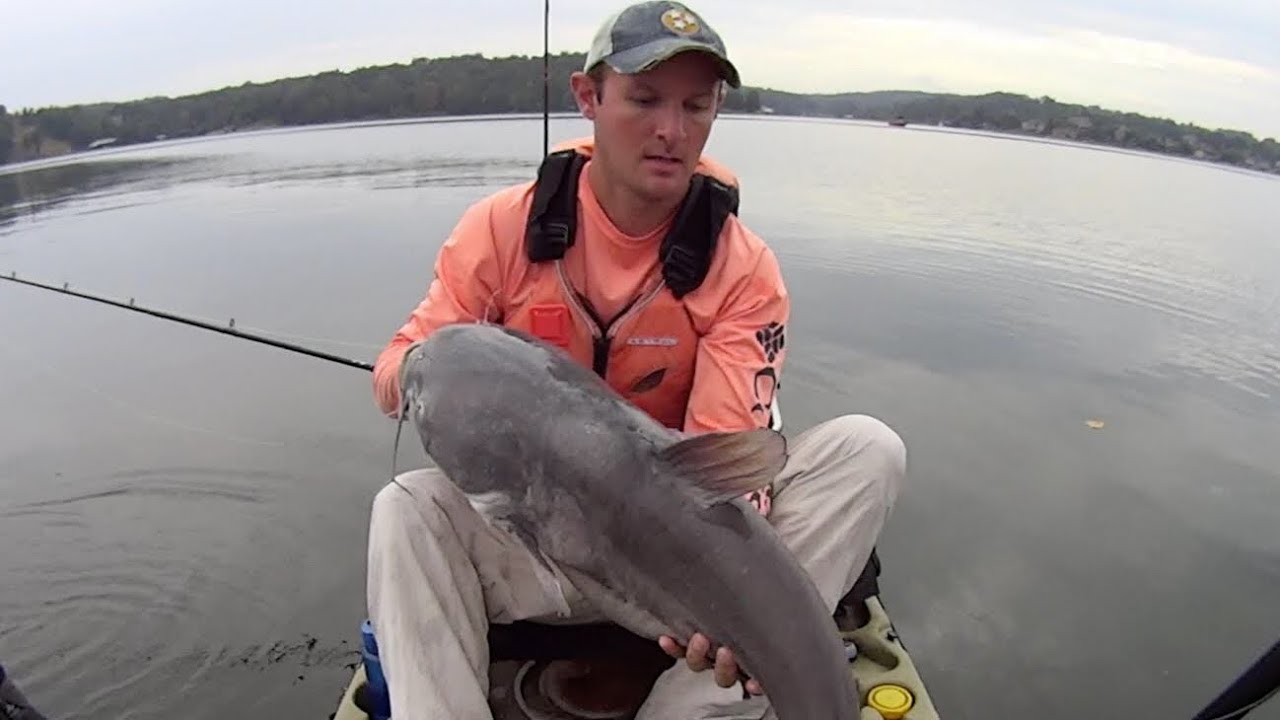 Trolling For Catfish In A Kayak