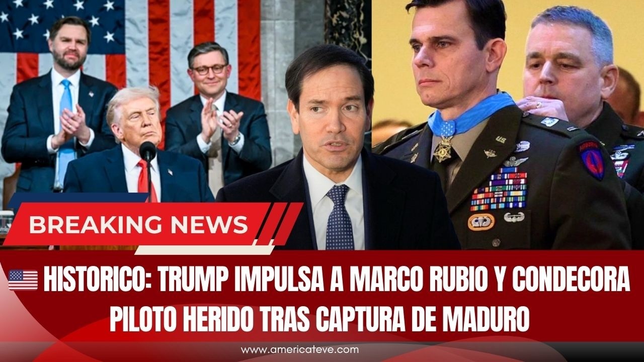 🇺🇸 HISTORICO: Trump impulsa a Marco Rubio y condecora piloto herido tras captura de Maduro