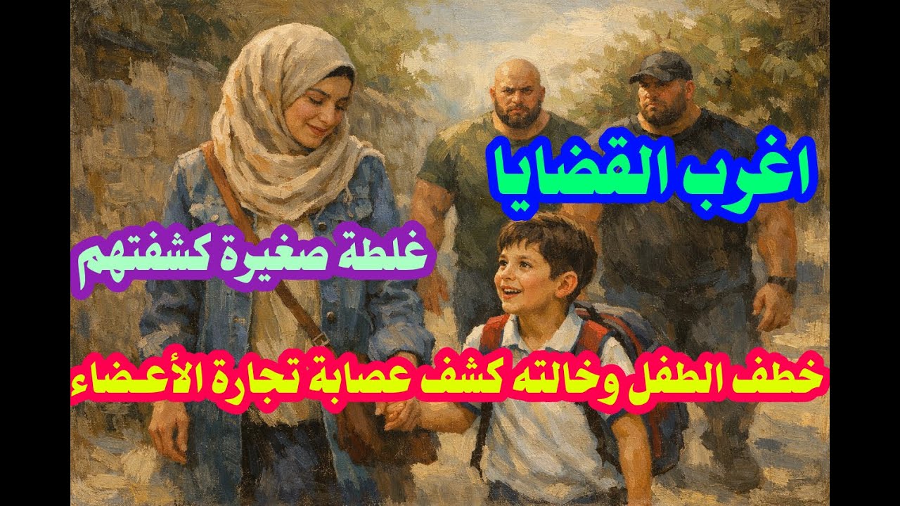 اغرب القضايا حل لغز جريمة اختطاف ولد وخالته وبسبب غلطة تم كشف عصابة تجارة الأعـضاء