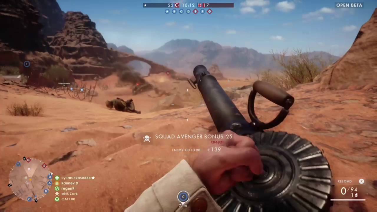 Battlefield 1 (open beta, xbox one)