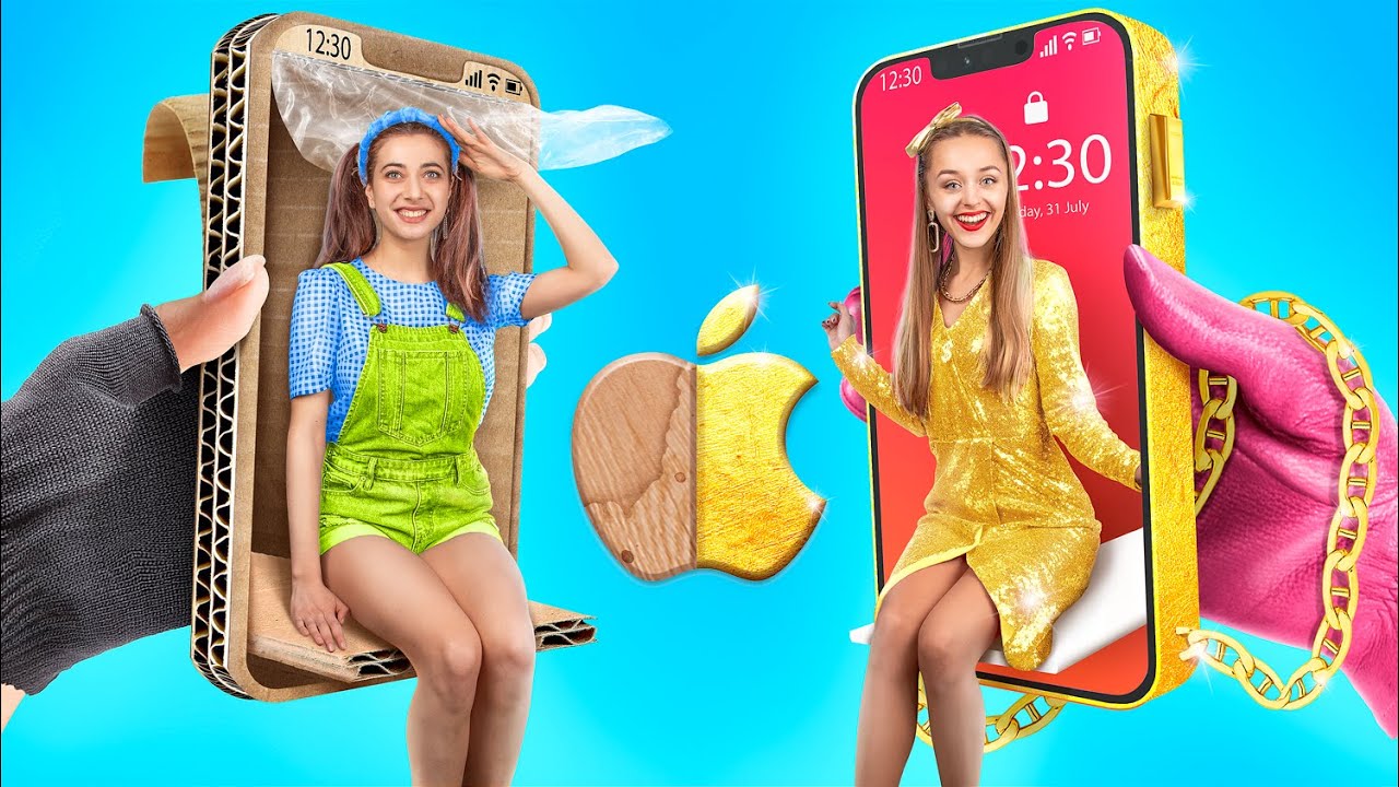 Rijk iPhone-Meisje vs. Arm iPhone-Meisje