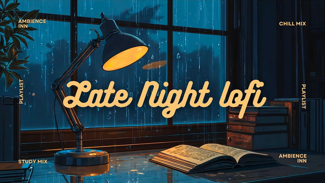 Deep Work Music 🌙 (1 Hour) — Quiet Library Desk by the City