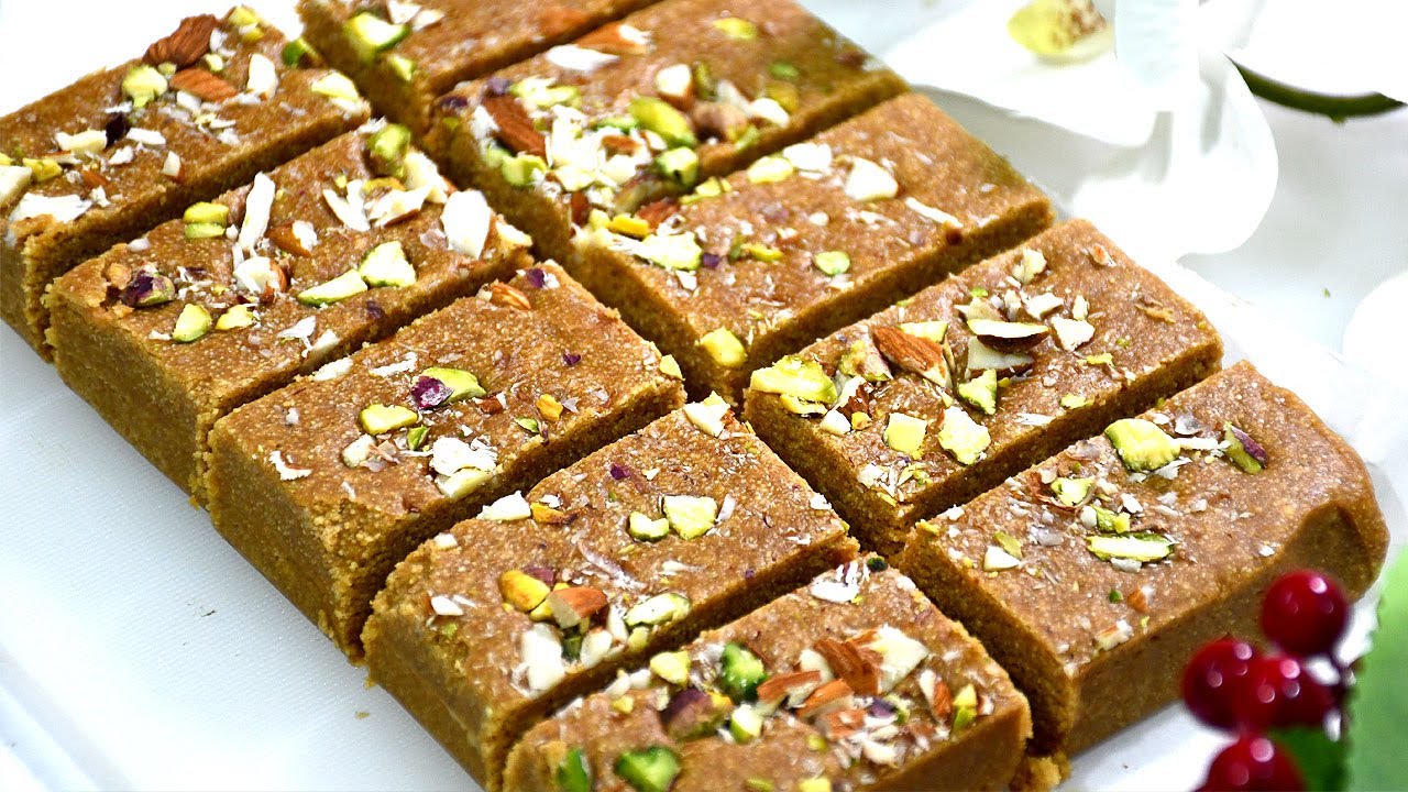 1 கப் ரவை, கோதுமை வைத்து சர்க்கரை இல்லாமல் பஞ்சு போல ஸ்வீட்-Rava Wheat Jaggery Burfi-No Long time