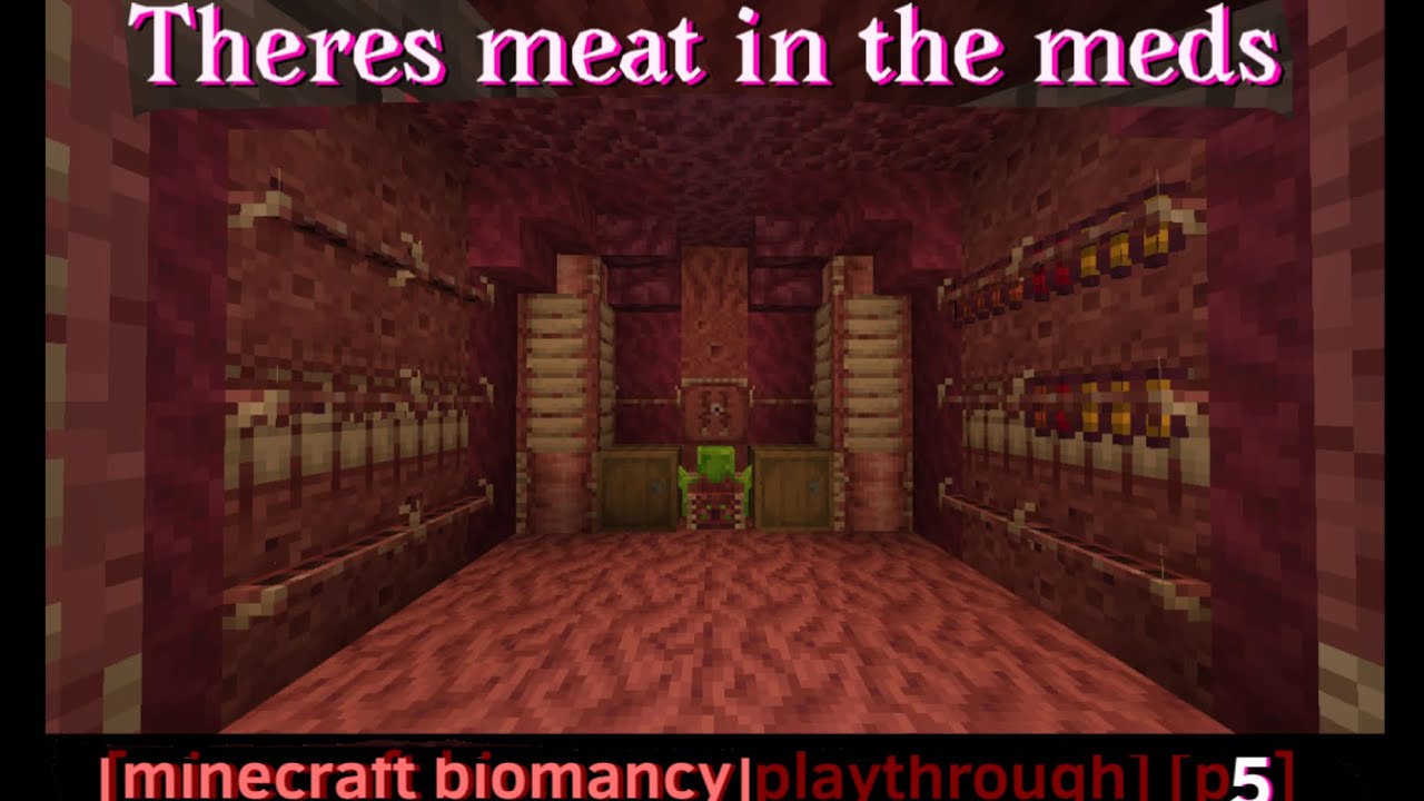 There’s meat in the meds. P5 (Biomancy)(read desc)