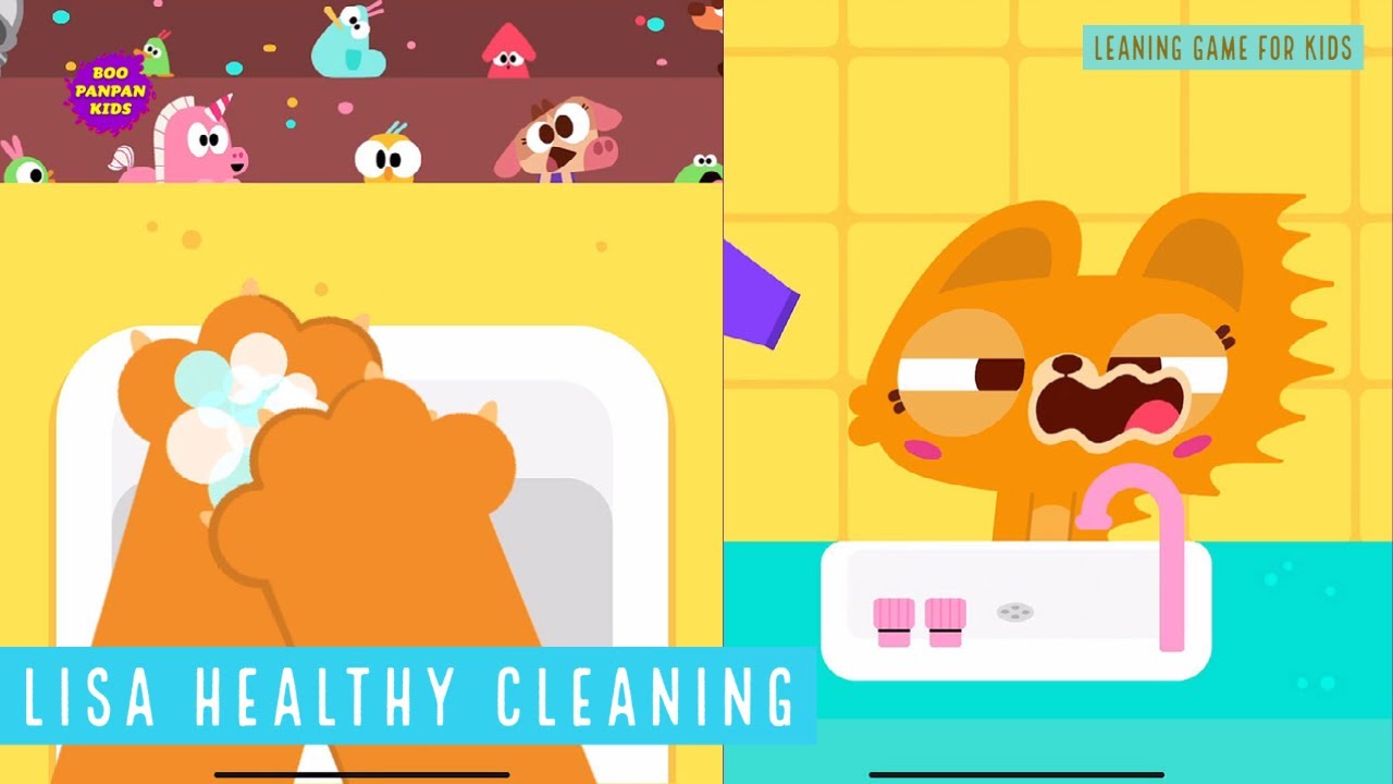 Lisa Cat Healthy cleaning Lingokids |Boopanpan Kids