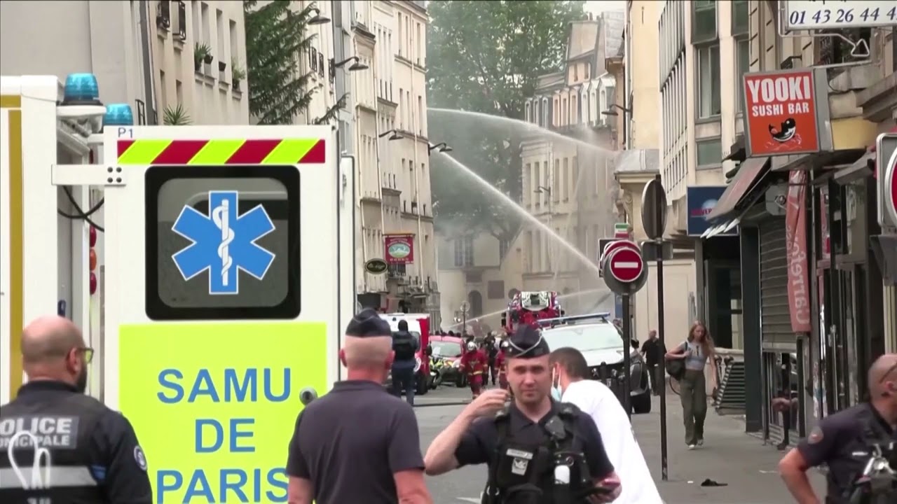 At least 24 hurt in Paris explosion, fire
