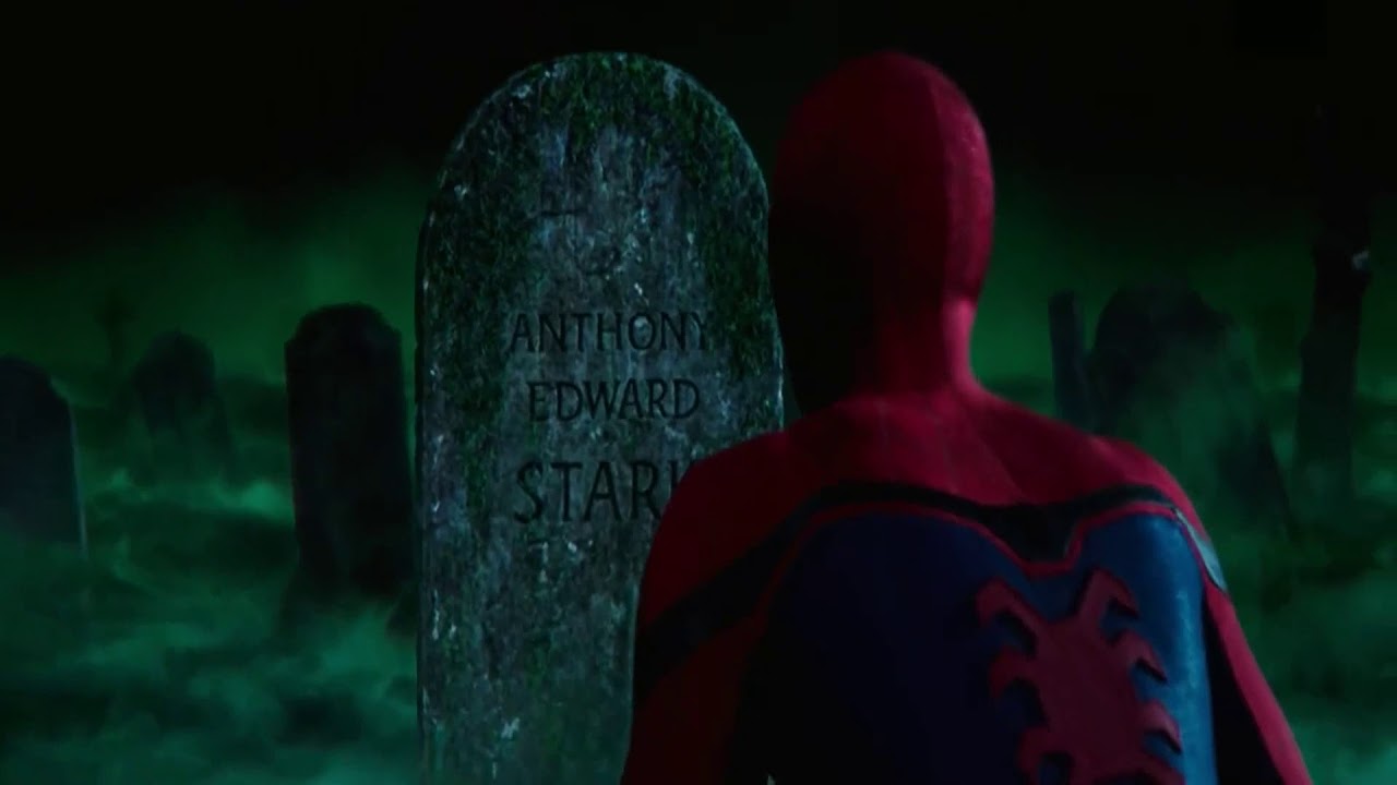 Spider Man Far From Home - Tony Stark Grave Yard Scene HD Clip