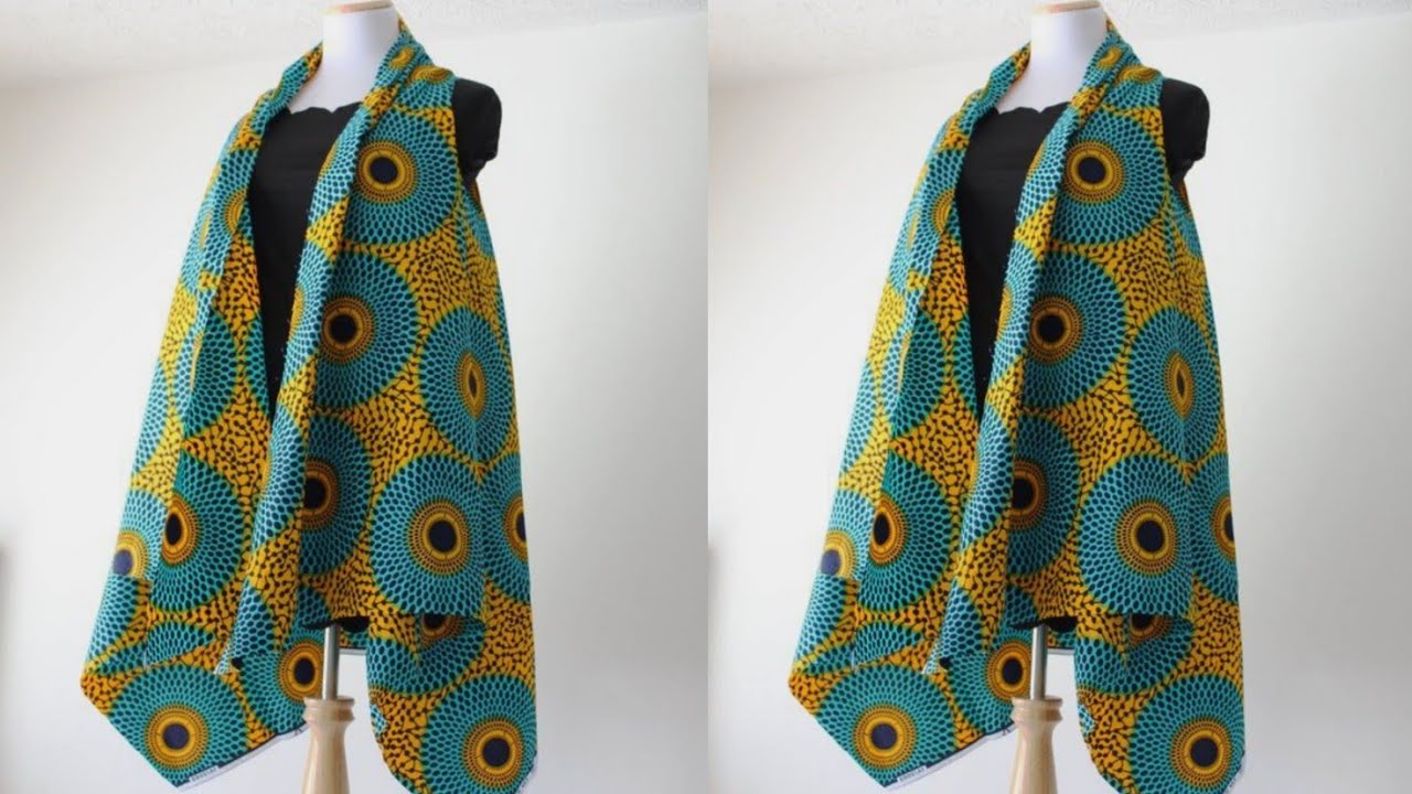 How to make a Simple Jacket top/waterfall jacket (DETAILED)