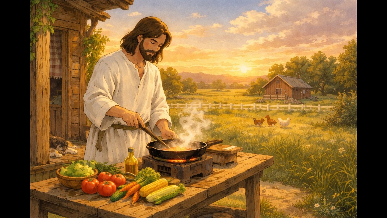 A Calm Day with Jesus | Ghibli Inspired Animation #god