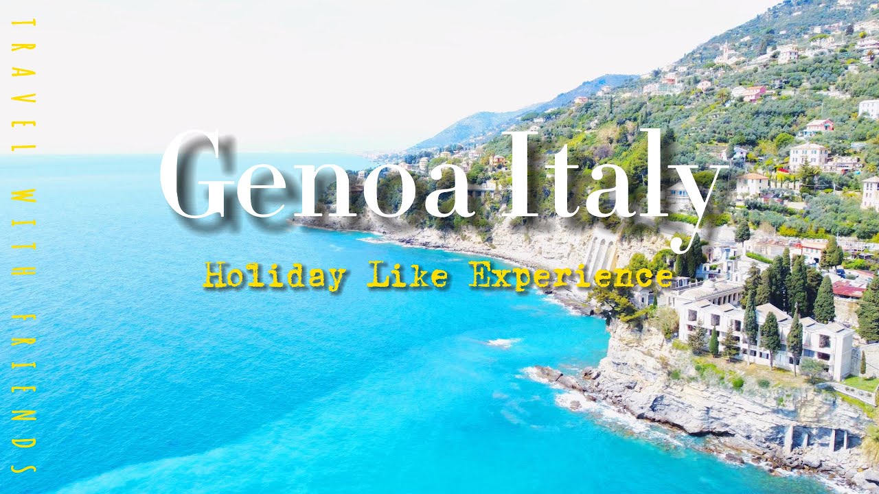 FLYING OVER GENOVA VLOG ● (Genoa) ITALIA || Walk, Restaurant, || #4k #adventure #travel