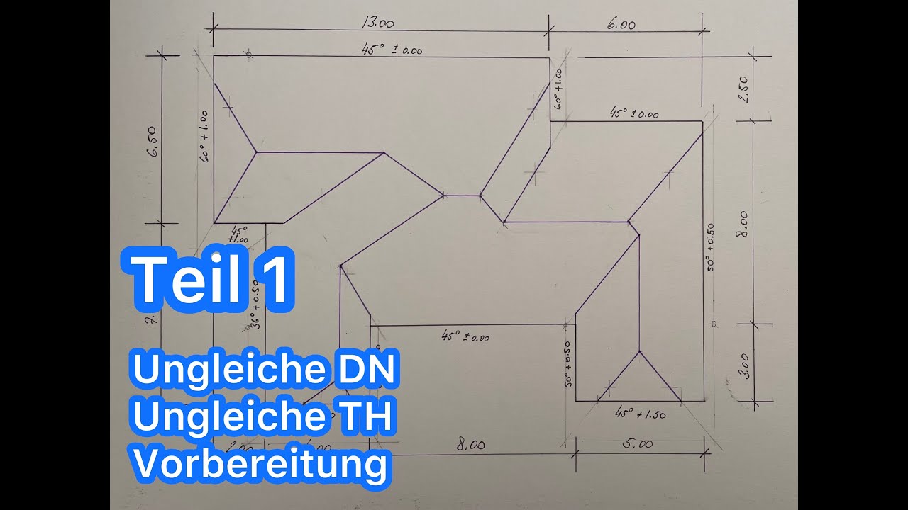Teil 1: Dachausmittlung inkl. Profil | Ungleiche DN und TH | Michael Levardi