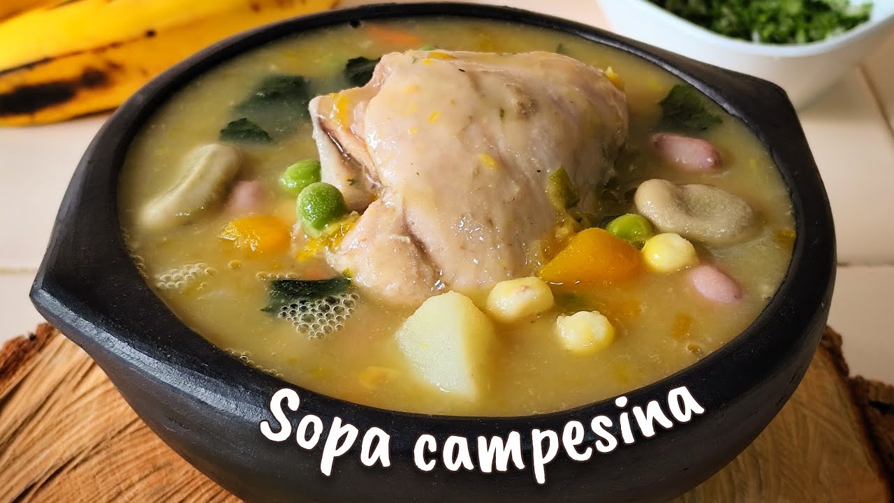 SOPA CAMPESINA 🤩 UNA RECETA LA ABUELA FÁCIL Y DELICIOSA 👌🏻