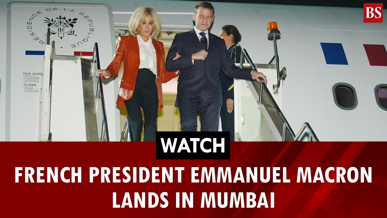 Watch: French President Emmanuel Macron lands in Mumbai | India-France | Rafale deal